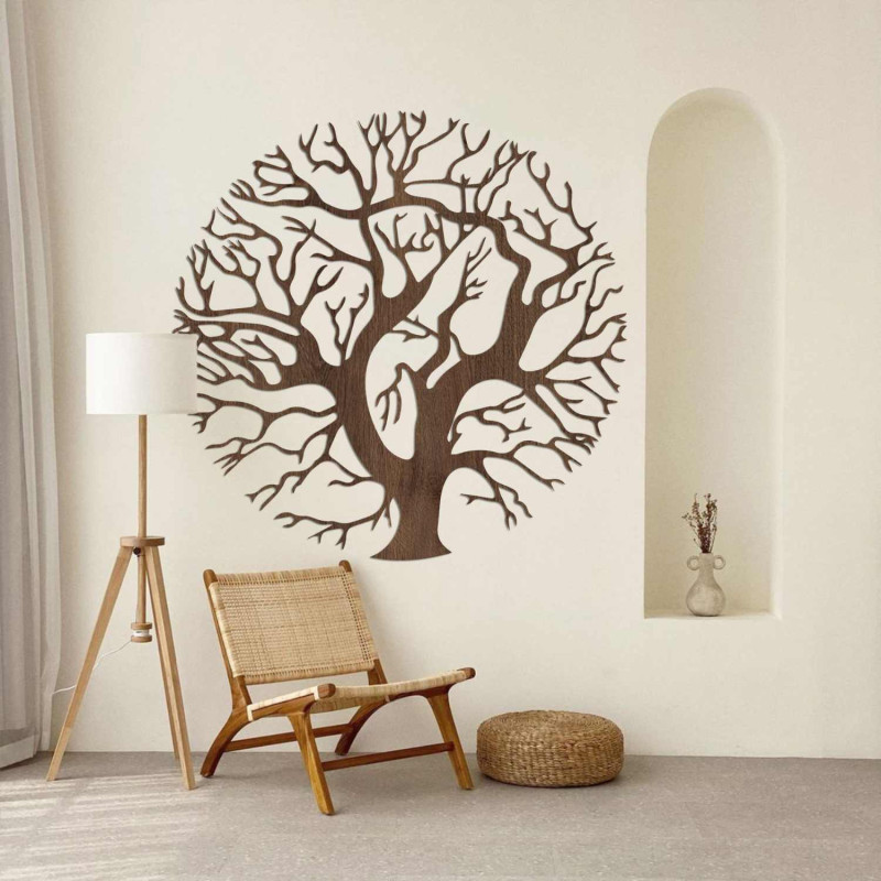 Decorațiune luxoasă din lemn, Copacul Vieții, pentru sufragerie