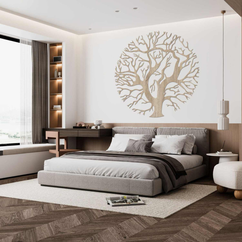 Decorațiune luxoasă din lemn, Copacul Vieții, pentru sufragerie