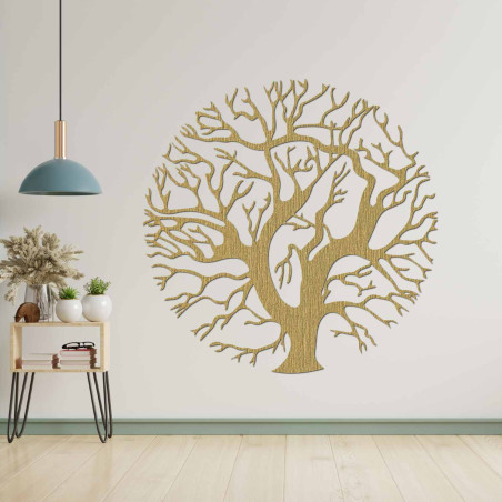 Decorațiune modernă din lemn, Copacul Vieții, pentru un interior elegant