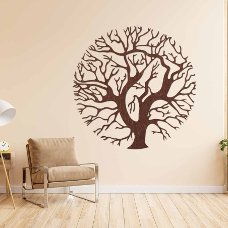 Decorațiune modernă din lemn, Copacul Vieții, pentru un interior elegant