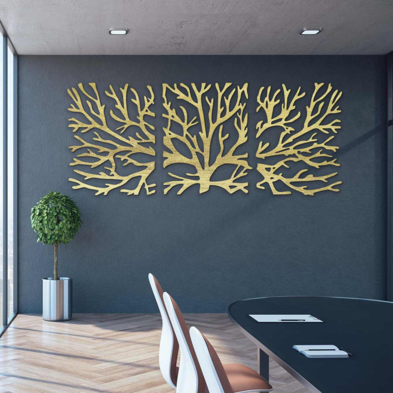 Decorațiune originală de perete din lemn, potrivită pentru un stil de viață modern