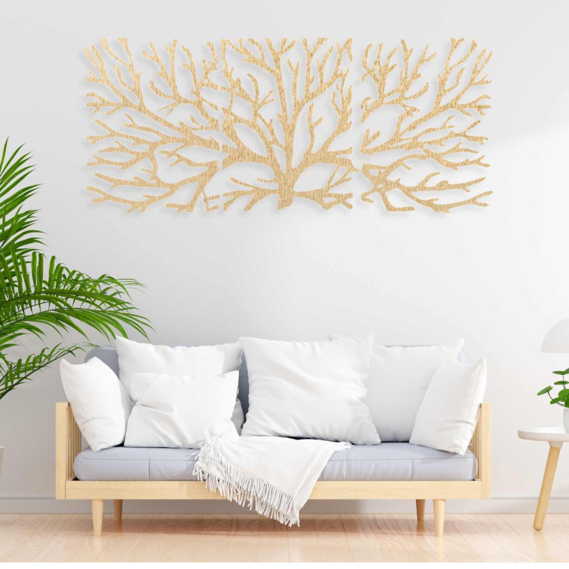Decorațiune originală de perete din lemn, potrivită pentru un stil de viață modern