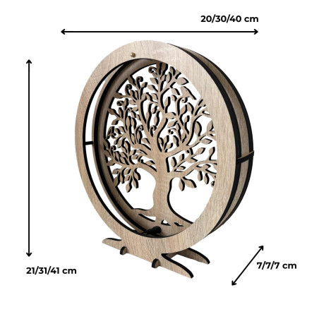 Lampă de masă elegantă Tree of Life cu iluminare LED difuză