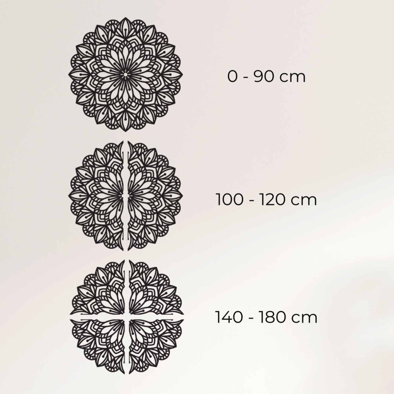 Mandala elegantă din lemn ca decor pentru un interior modern