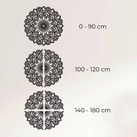 Mandala elegantă din lemn ca decor pentru un interior modern