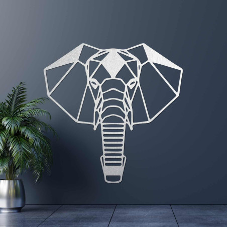 Decorațiune murală modernă cu motiv de elefant pentru un interior elegant