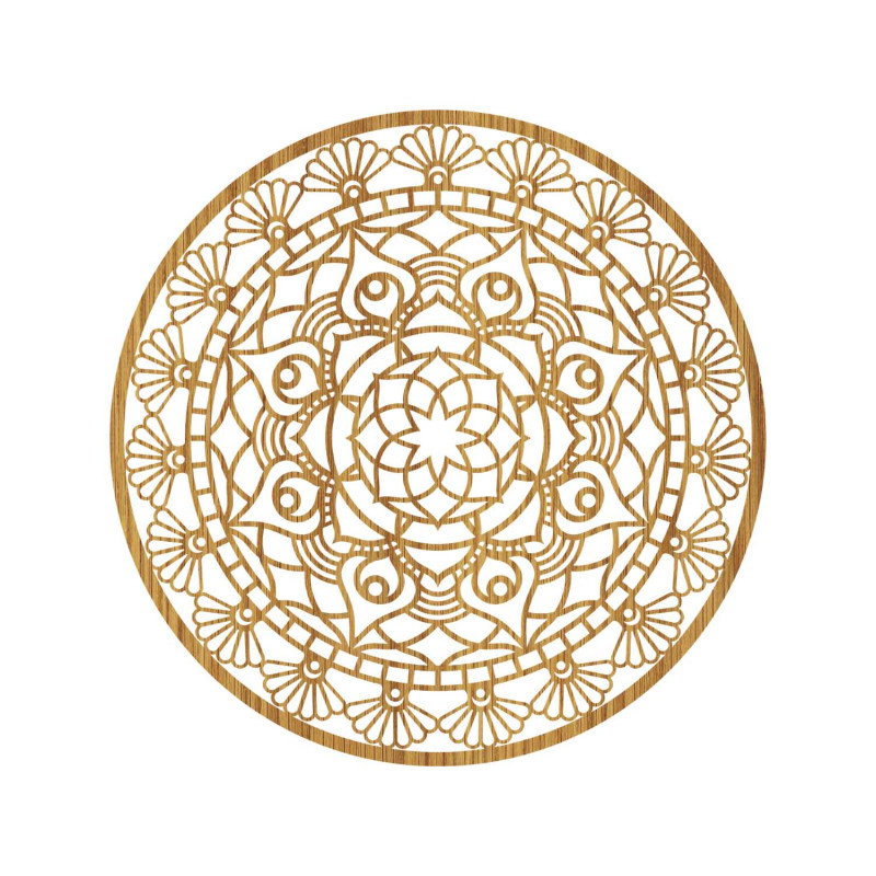Mandala modernă sculptată, floarea vieții | ZIBEZI