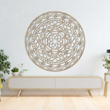 Mandala modernă sculptată, floarea vieții | ZIBEZI