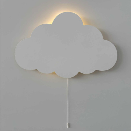 Lampă de perete LED Cloud cu lumină albă caldă pentru camera copiilor