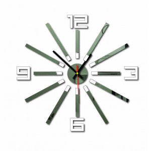 Ceas modern pe un perete realizat din material plastic. Productie proprie, X-Momo