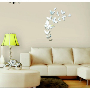 Oglinzi decorative. Autocolante oglinda pe perete ca o imagine sau decor, autocolant 3D acrilic 2