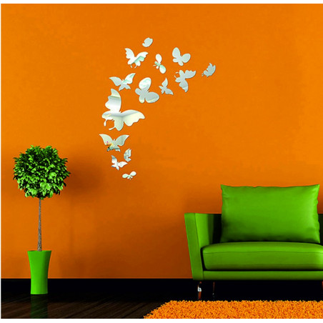 Oglinzi decorative. Autocolante oglindă pentru perete, ca imagine sau decor, autocolant acrilic 3D