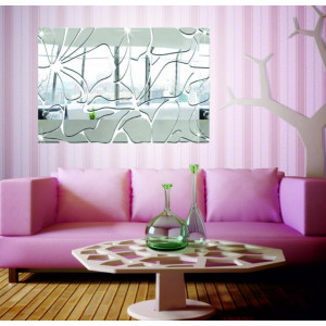 Oglinzi decorative moderne. Oglinzi și autocolante colorate pe perete, autocolante 3d din acril