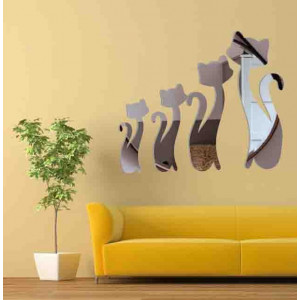 Oglinzi decorative moderne. Oglinzi și autocolante de perete colorate, autocolante 3D din acril