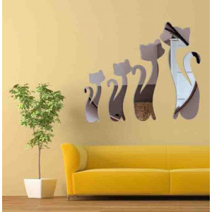 Oglinzi decorative moderne. Oglinzi și autocolante colorate pe perete, autocolante 3d din acril