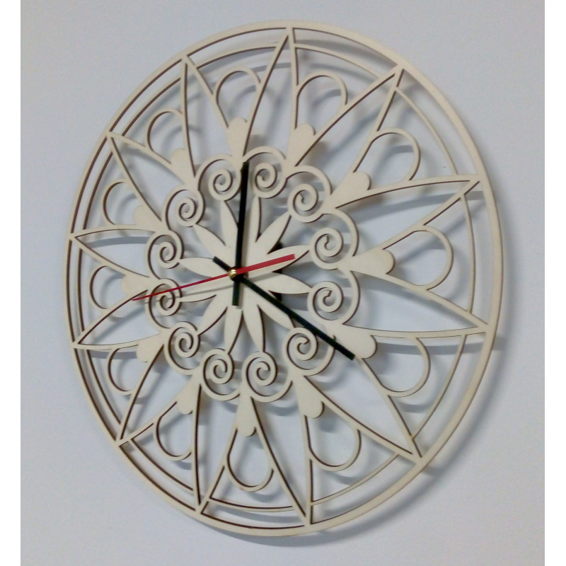 Ceas de perete modern, Ceas de perete ca cadou, Ceas 3D Mandala.