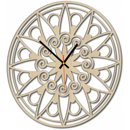 Ceas de perete modern, Ceas de perete ca cadou, Ceas 3D Mandala.
