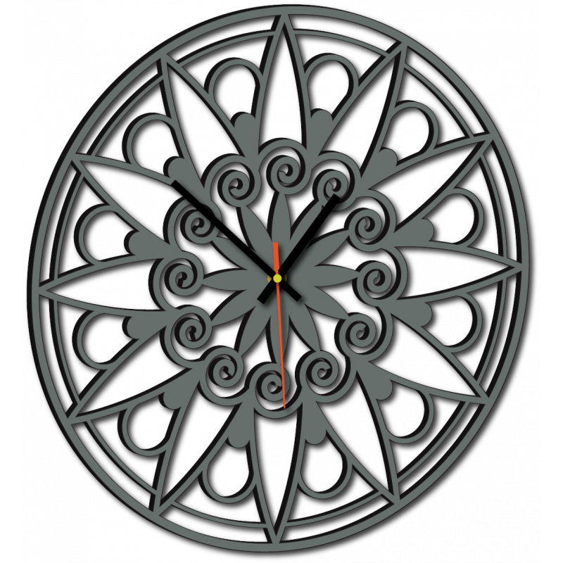 Ceas de perete modern, Ceas de perete ca cadou, Ceas 3D Mandala.