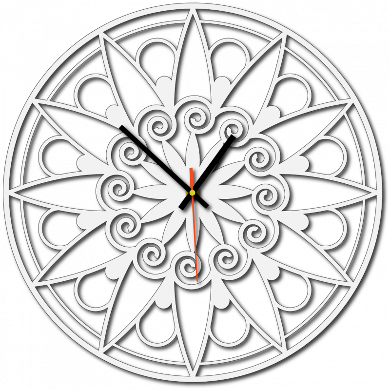 Ceas de perete modern, Ceas de perete ca cadou, Ceas 3D Mandala.
