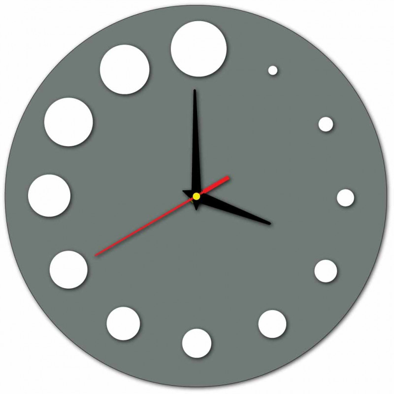 Ceas de perete modern din plastic. Producție proprie, X-momo