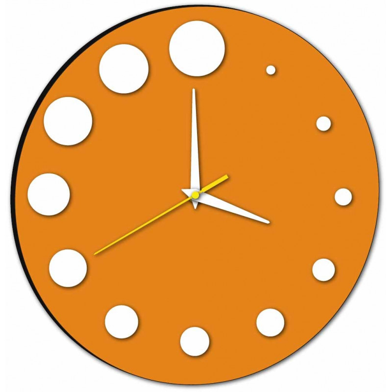 Ceas de perete modern realizat din plastic. Producție proprie, X-momo