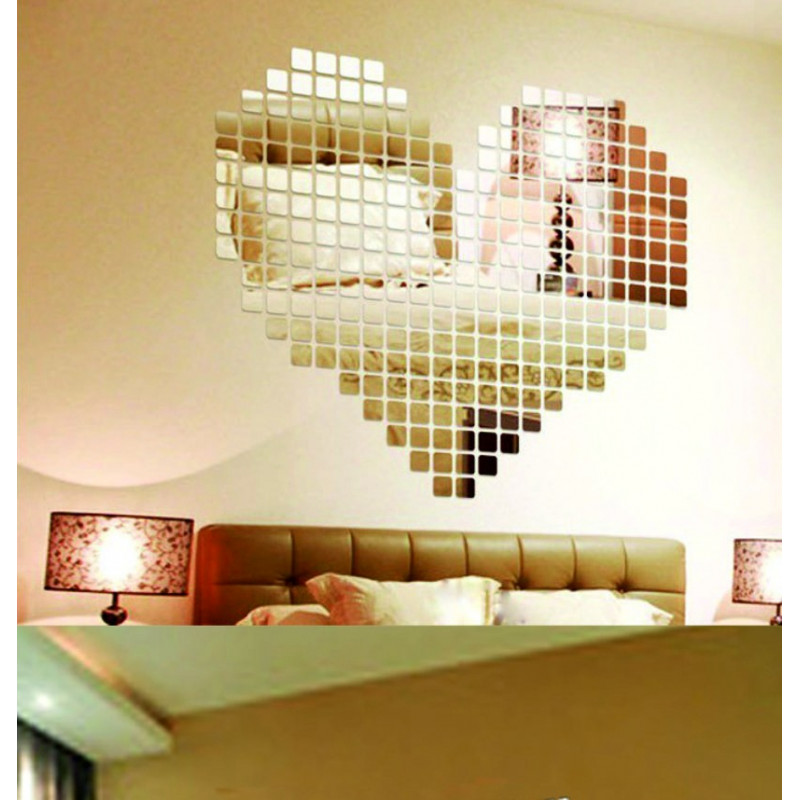 Oglinzi decorative. Autocolante oglindă pentru perete, ca imagine sau decor, autocolant acrilic 3D