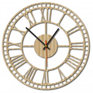 Ceas de perete modern, ceas de perete din lemn, placaj 2