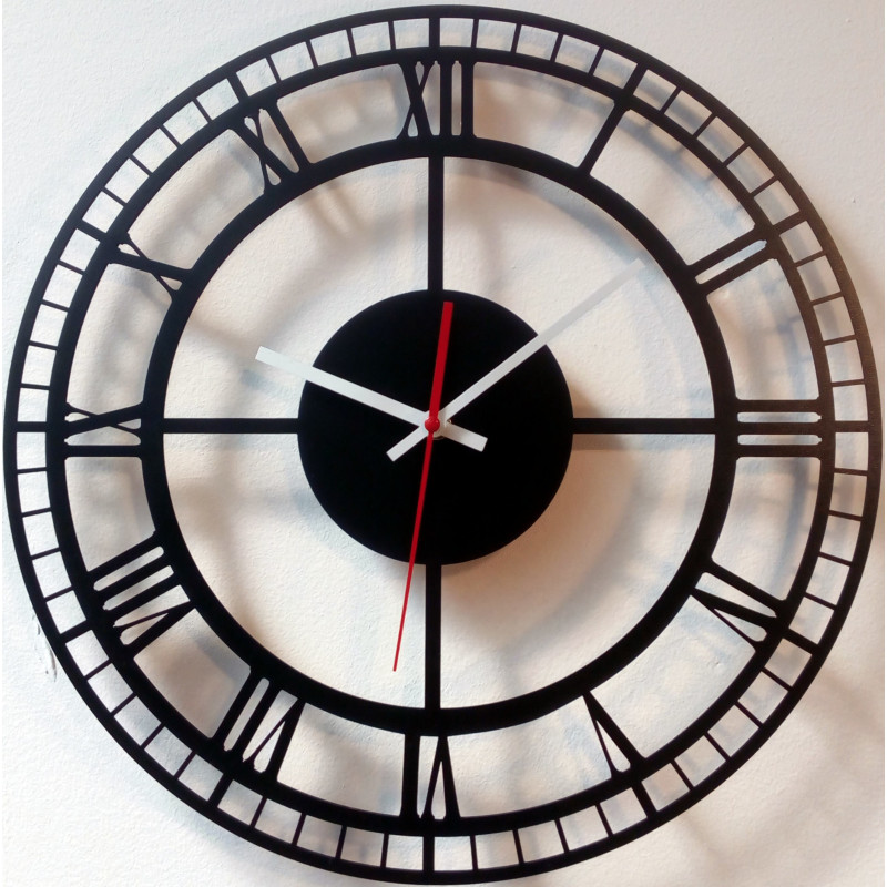 Ceas modern pe un perete realizat din material plastic. Productie proprie, X-Momo