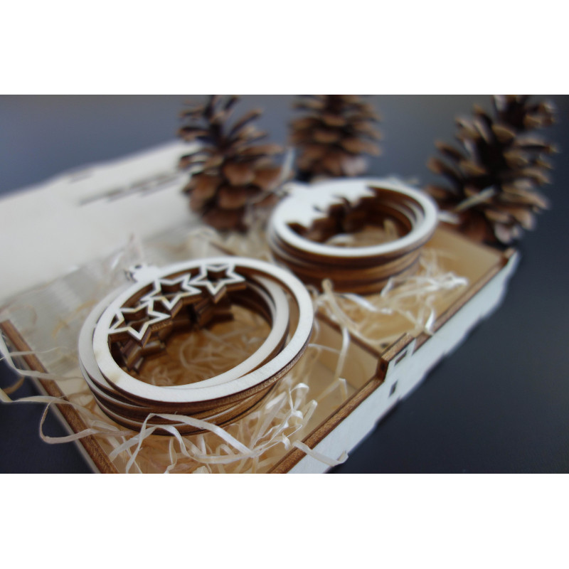 Dimensiuni de ornamente, ornamente de Crăciun, accesorii din lemn, ornamente din lemn și plastic