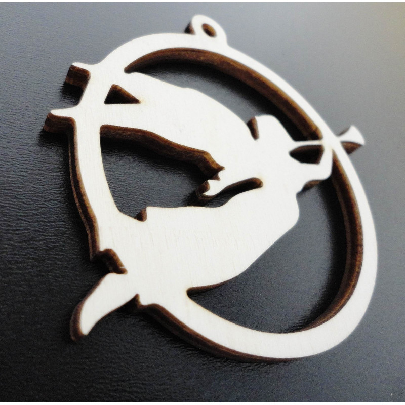 Ornamente din lemn și plastic, ornamente de Crăciun, accesorii vintage din lemn