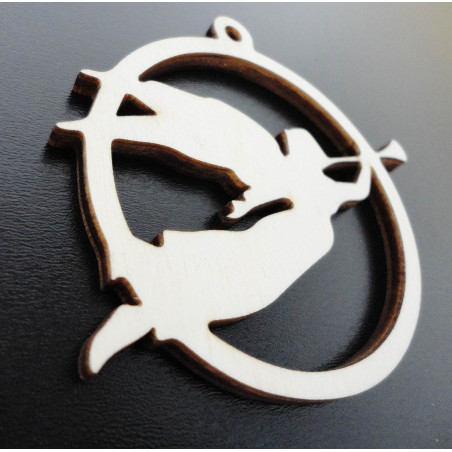 Ornamente din lemn și plastic, ornamente de Crăciun, accesorii vintage din lemn