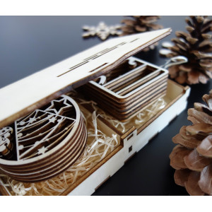 Dimensiuni ornamentale, decoratiuni de Craciun, accesorii din lemn, decoratiuni din lemn sau plastic 2