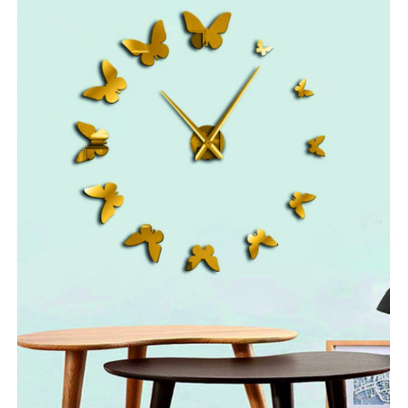 Ceas de perete adeziv, ceas de lux pe stent, ceas din plastic Ceas de perete adeziv, ceas de lux pe stent, ceas din plastic