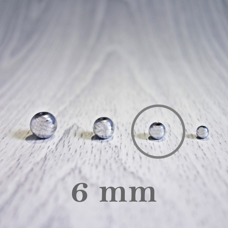 Hematit light - minerale cu bile - FI 6 mm Hematit light - minerale cu bile - FI 6 mm