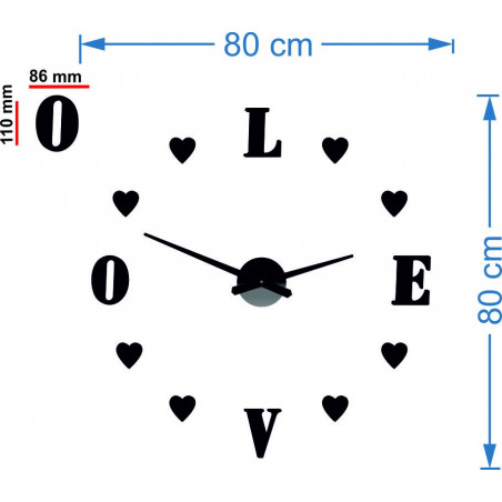 Dimensiunile ceasurilor de perete, designul ceasului de perete
