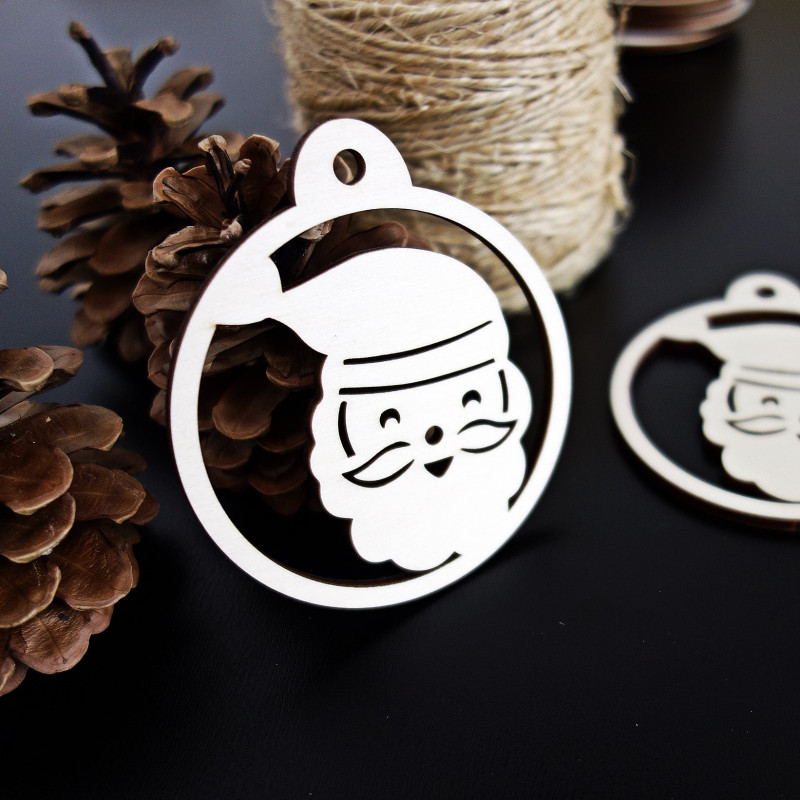 Ornament de Crăciun - Moș Crăciun, dimensiune: 79x90 mm