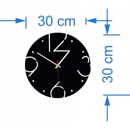 Dimensiuni de ceas de perete din lemn, ceas de perete Vintage, decor retro