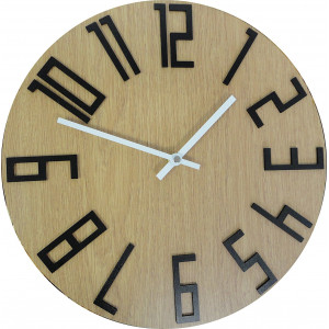 Ceas de perete modern, ceas de perete din lemn, placaj 2