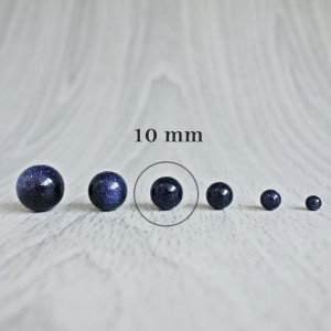 Aventurină albastră - minerală de bile - FI 10 mm