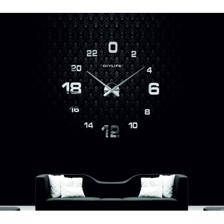 Ceas de perete adeziv, ceas de lux pe stent, ceas din plastic