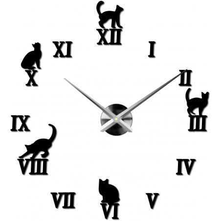 Ceas de perete adeziv, ceas de lux pe stent, ceas din plastic