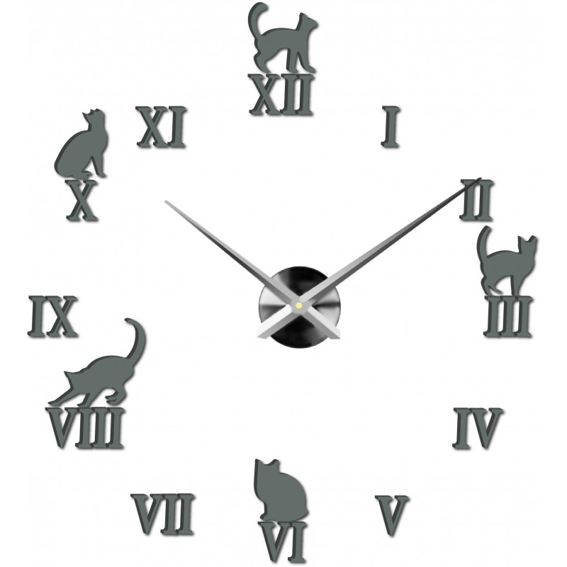 Ceas de perete adeziv, ceas de lux pe stent, ceas din plastic