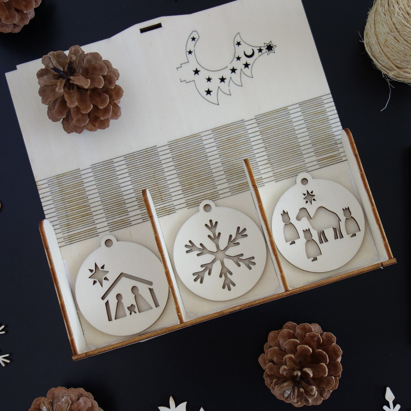 Set de decoratiuni de Craciun care va rugam sa 1 set-18 bucati