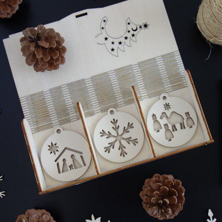 Set de decoratiuni de Craciun care va rugam sa 1 set-18 bucati