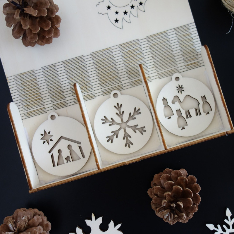 Set de decoratiuni de Craciun care va rugam sa 1 set-18 bucati