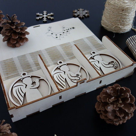 Ornamente pentru pomul de Crăciun, 1 set-18 bucăți