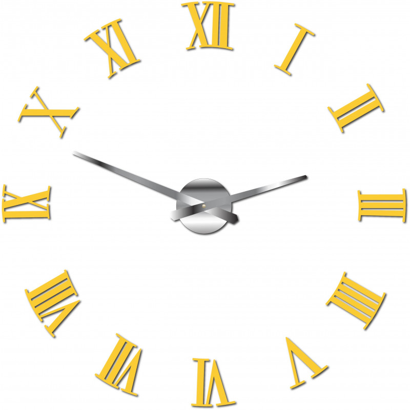Ceas de perete adeziv Roman plexiglas 2D