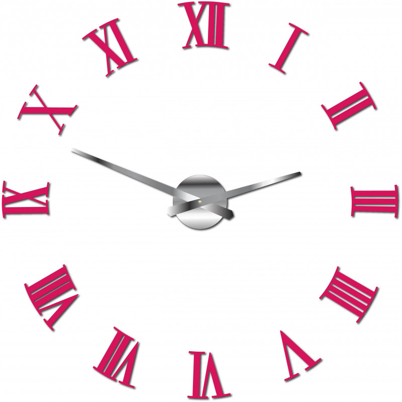 Ceas de perete adeziv Roman plexiglas 2D