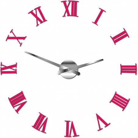 Ceas de perete adeziv Roman plexiglas 2D