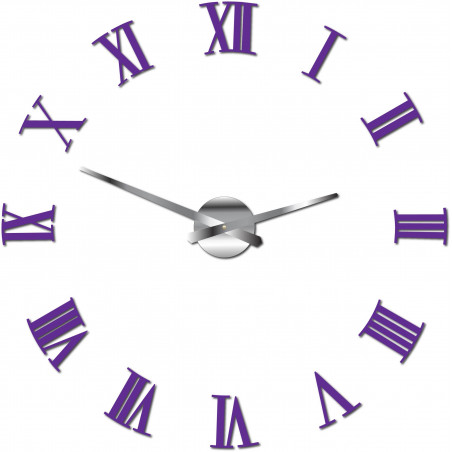 Ceas de perete adeziv Roman plexiglas 2D